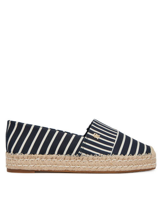 Tommy Hilfiger Espadryle Th Platform Espadrille Stripes FW0FW09143 Granatowy