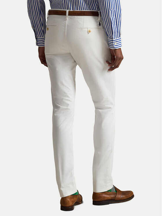 Polo Ralph Lauren Chinosy 710704176055 Biały Slim Fit