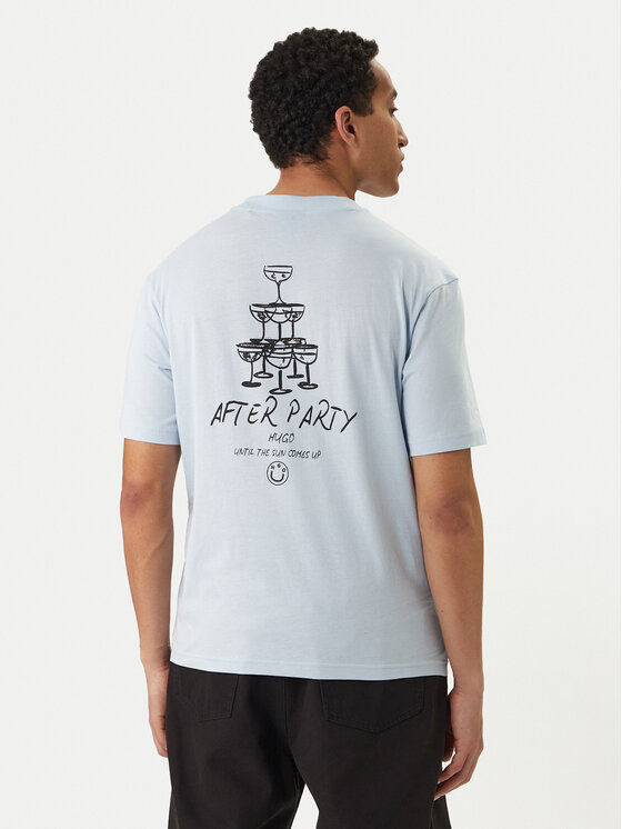 HUGO T-Shirt Nucavo 50560040 Błękitny Regular Fit