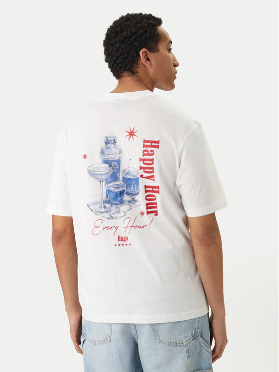 HUGO T-Shirt Nucavo 50560040 Biały Regular Fit
