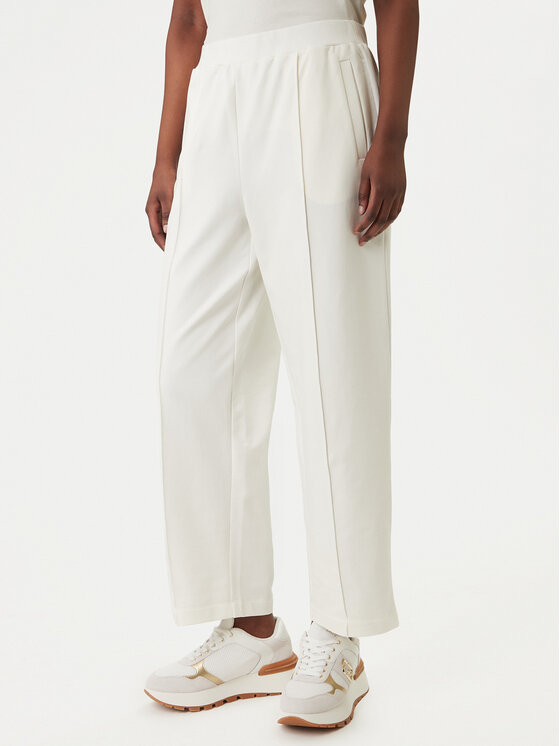 Liu Jo Sport Spodnie materiałowe TA6211 FS090 Écru Regular Fit