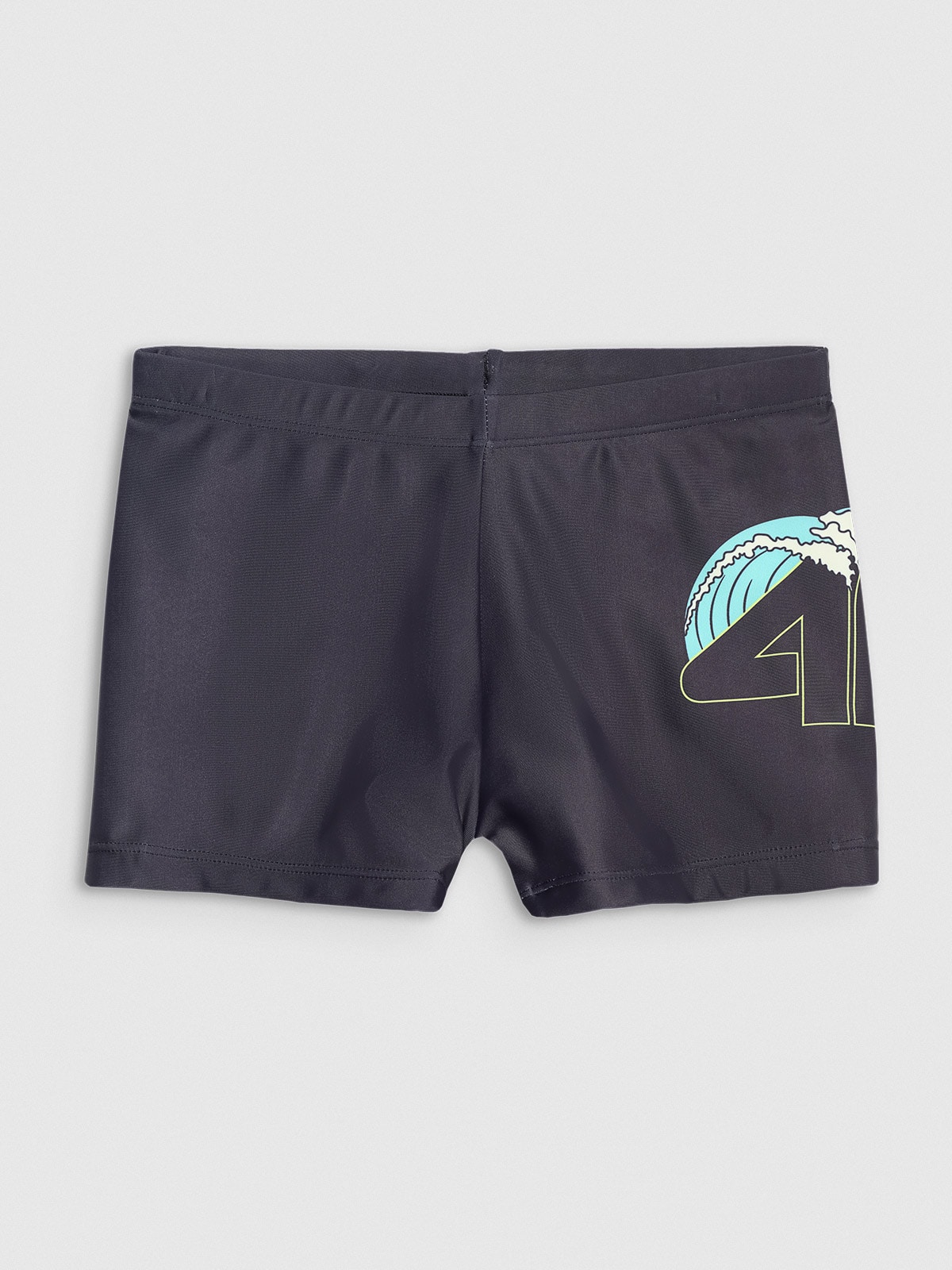 4F Kąpielówki chłopięce - czarne 122/128 (6-8 lat)