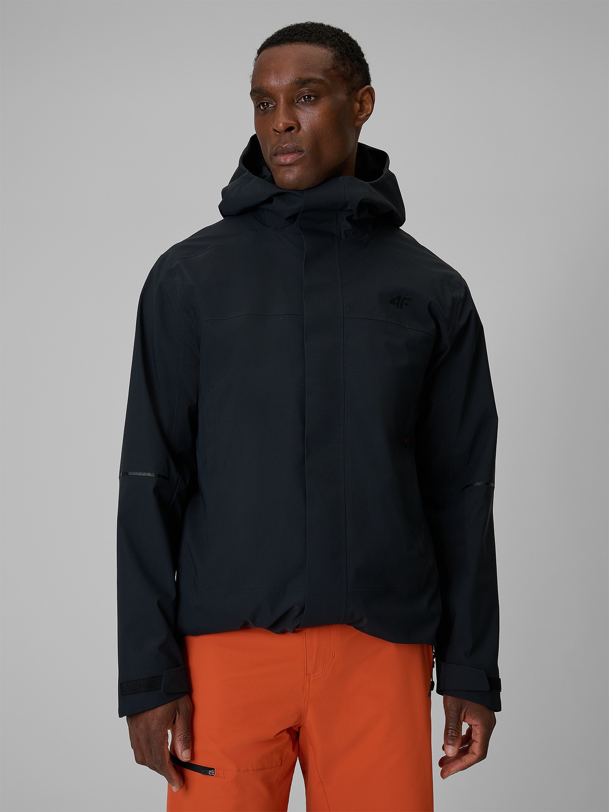 4F Kurtka trekkingowa membrana 10000 męska - czarna XXL