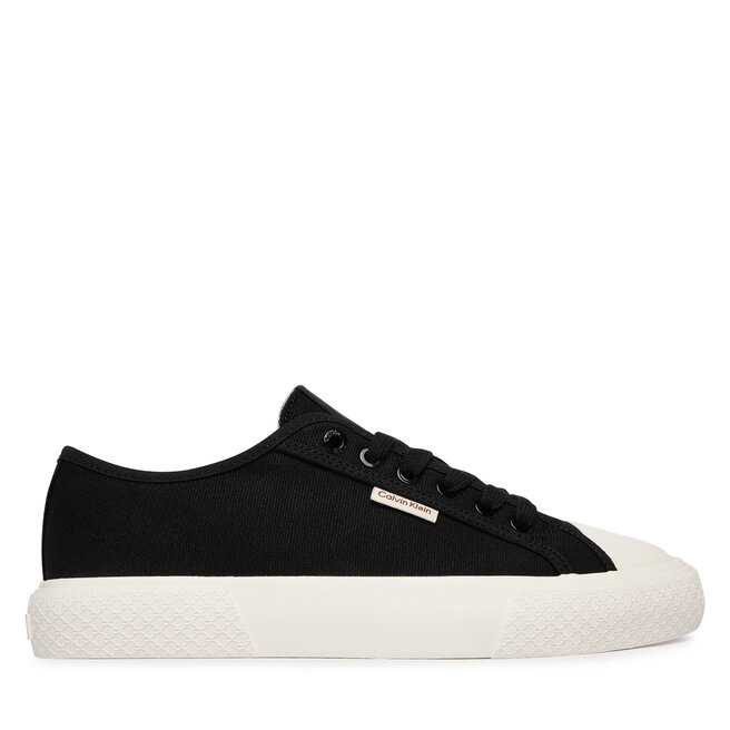 Trampki Calvin Klein Vulc Low Lace Up Canvas HW0HW02975 Czarny