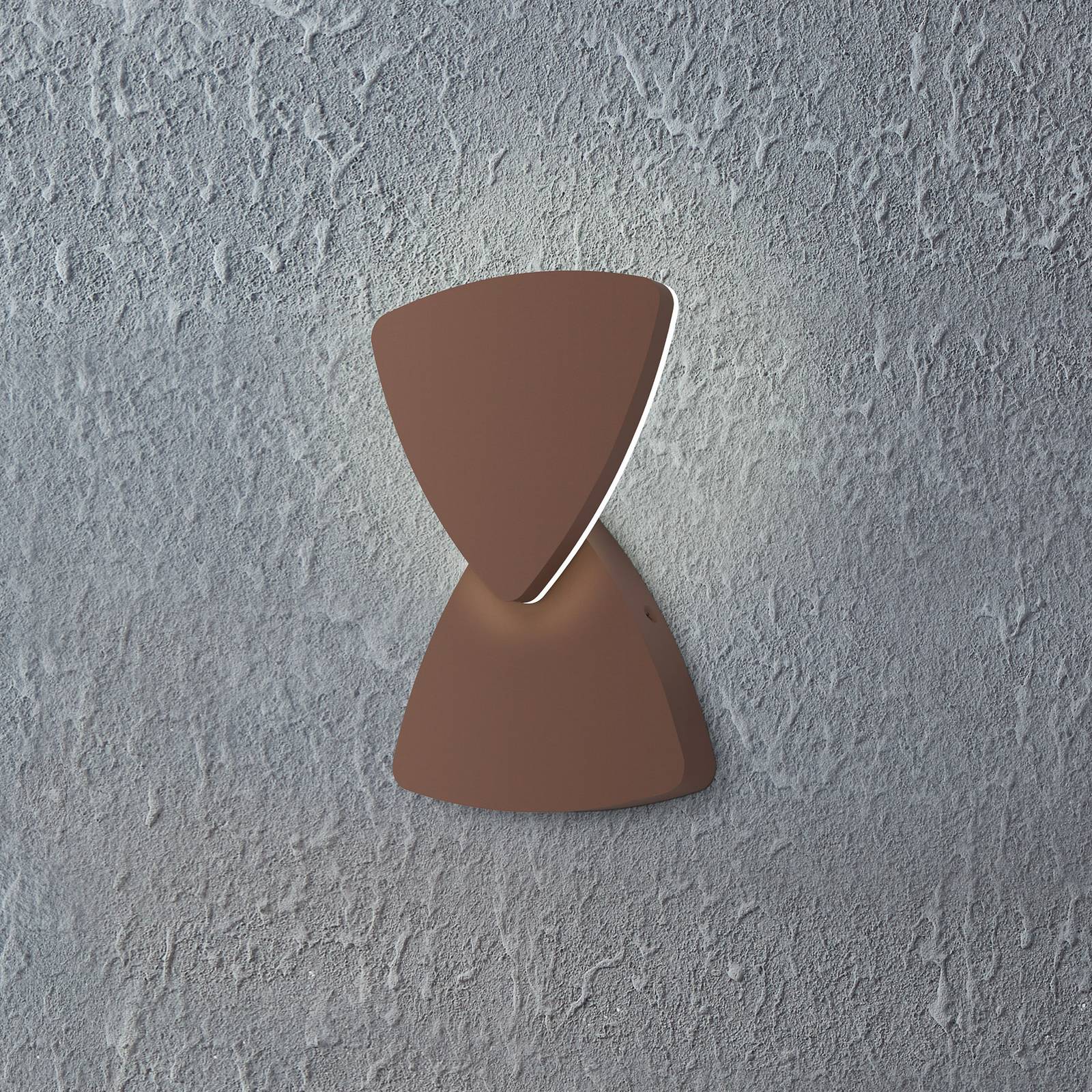 EGLO Kinkiet zewnętrzny Pedersano, brązowy / rdzawy, aluminium, nowoczesny