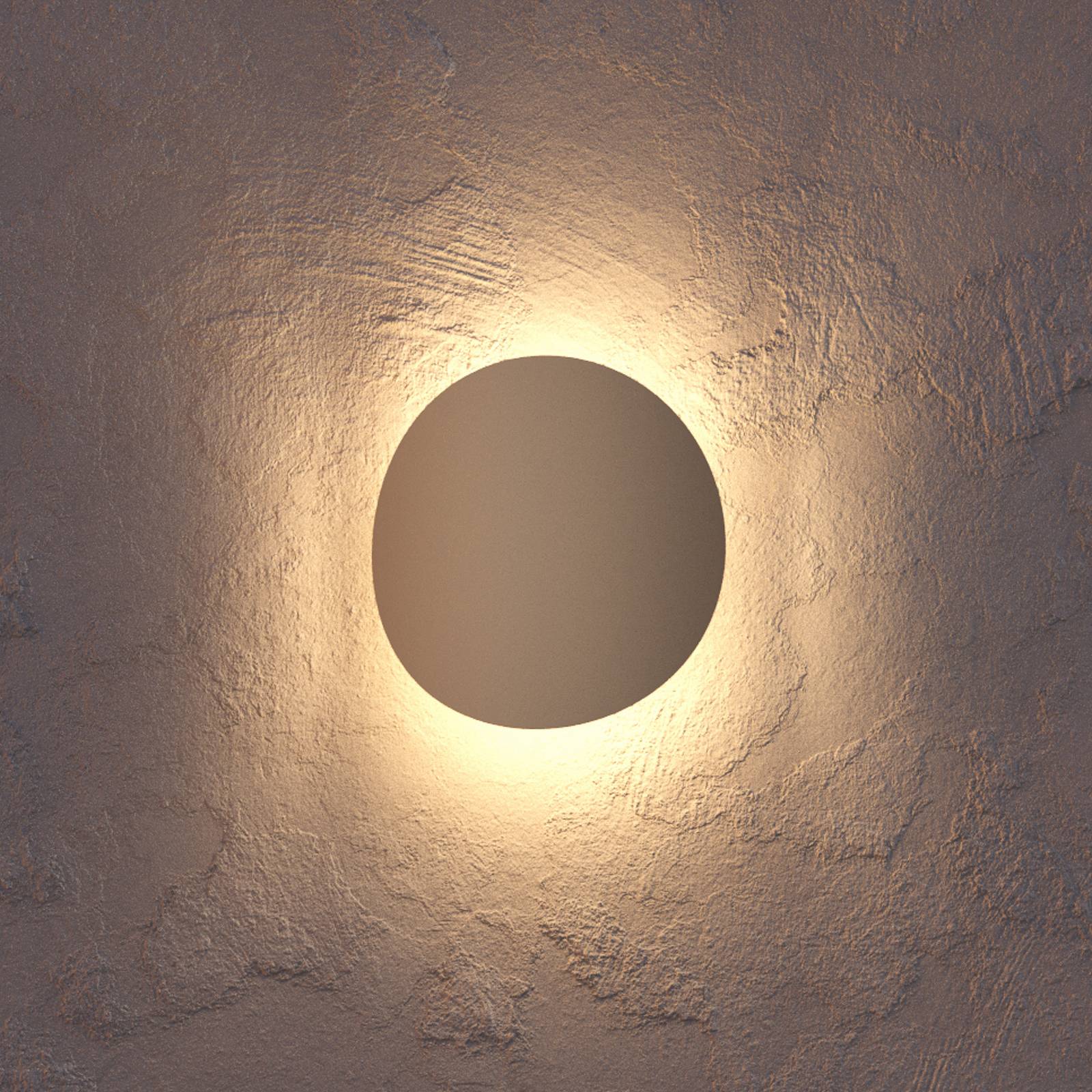 EGLO Kinkiet zewnętrzny Briale, kremowy / amber, aluminium, nowoczesny