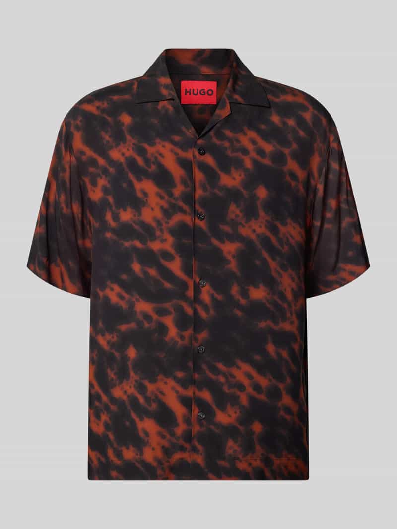 Koszula casualowa o kroju relaxed fit z czystej wiskozy model 'ESPINO'