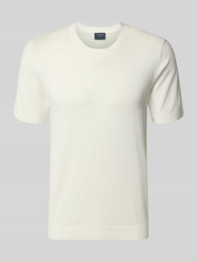 Bluzka z dzianiny z okrągłym dekoltem i rękaw o dł. 1/2