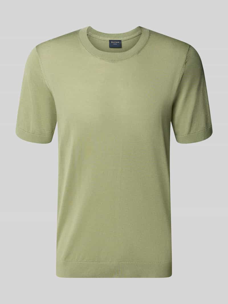 Bluzka z dzianiny z okrągłym dekoltem i rękaw o dł. 1/2