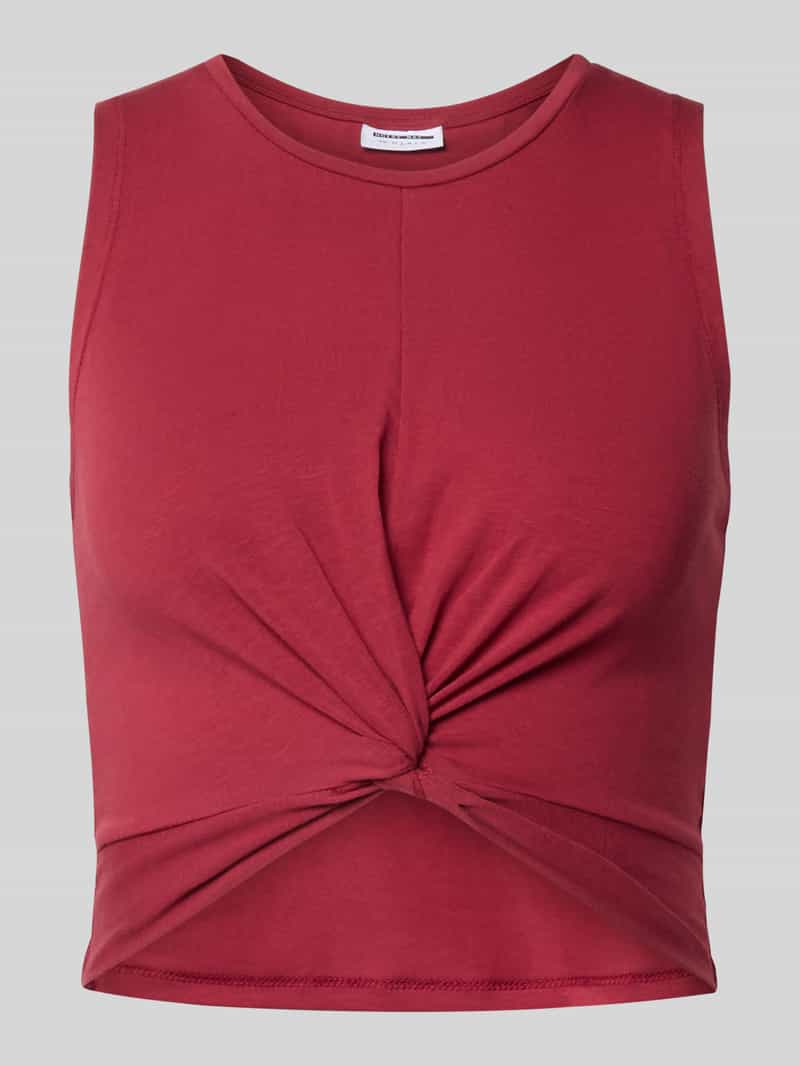 Crop top z detalem w postaci węzła model 'TWIGGI'