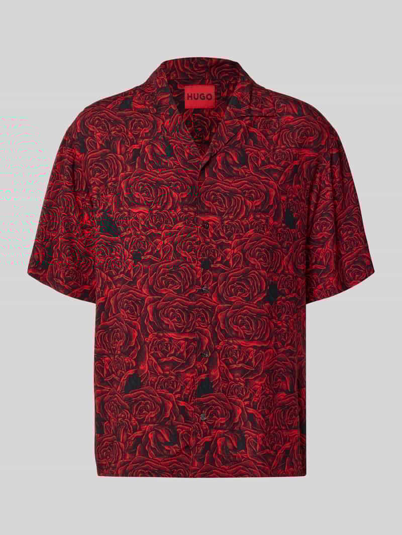 Koszula casualowa o kroju relaxed fit z czystej wiskozy model 'ESPINO'