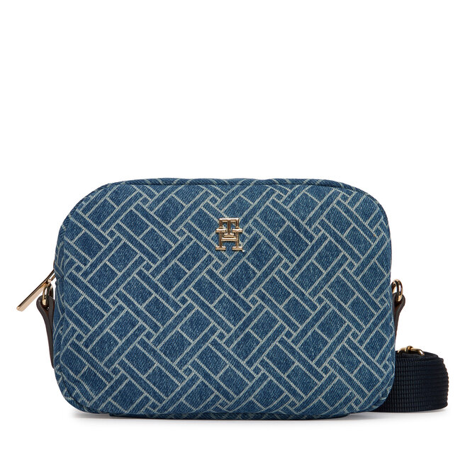 Torebka Tommy Hilfiger Popette Camera Bag Denim Flag AW0AW18610 Niebieski