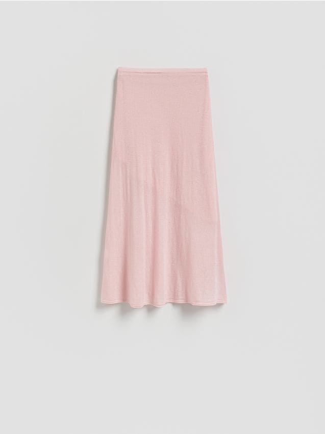 Reserved - Spódnica z wełną - różowy