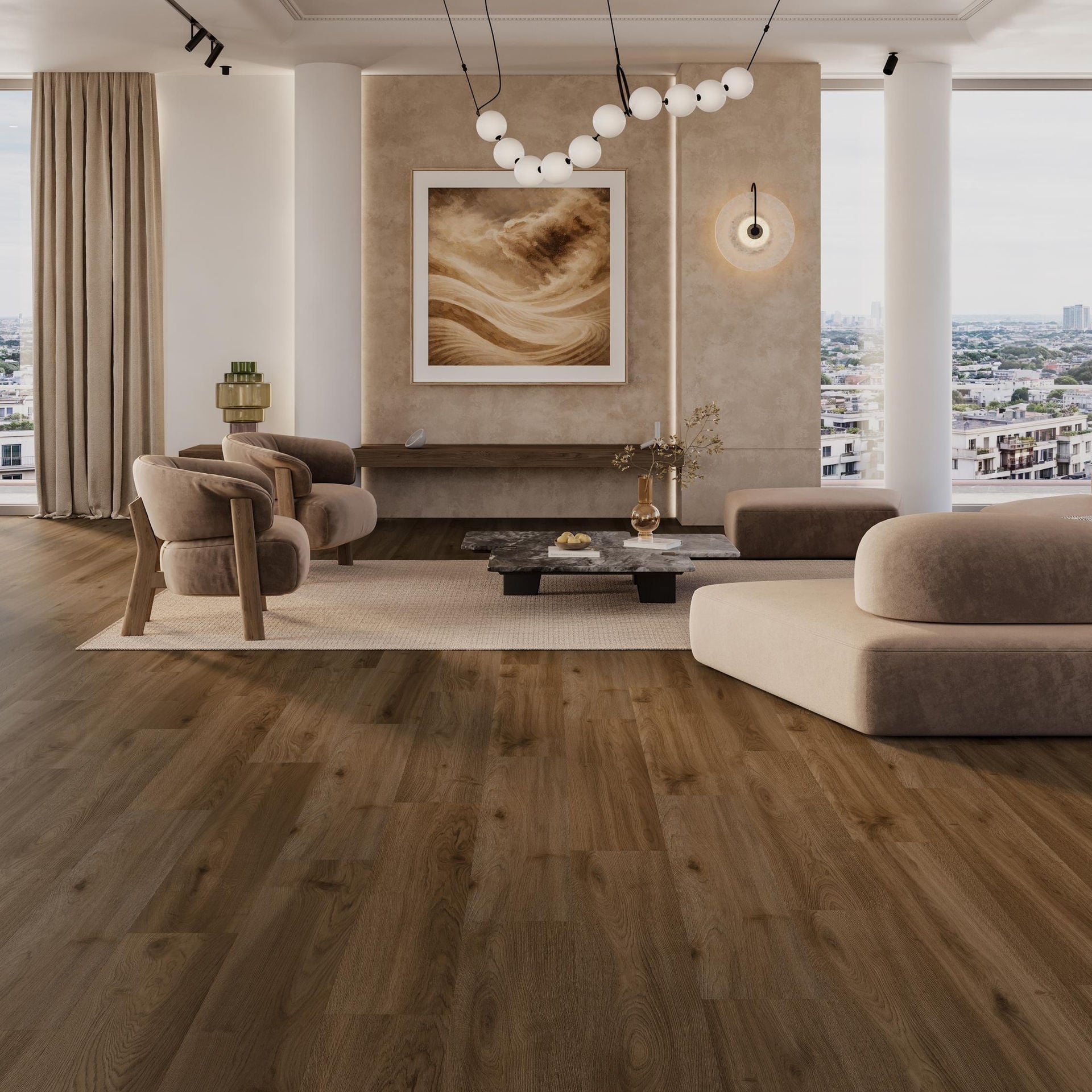Barlinek Panele Winylowe Spc Senti Floors Dąb Miraggio Kl. 34 5,0 + 1,0 Mm Click Z Podkładem