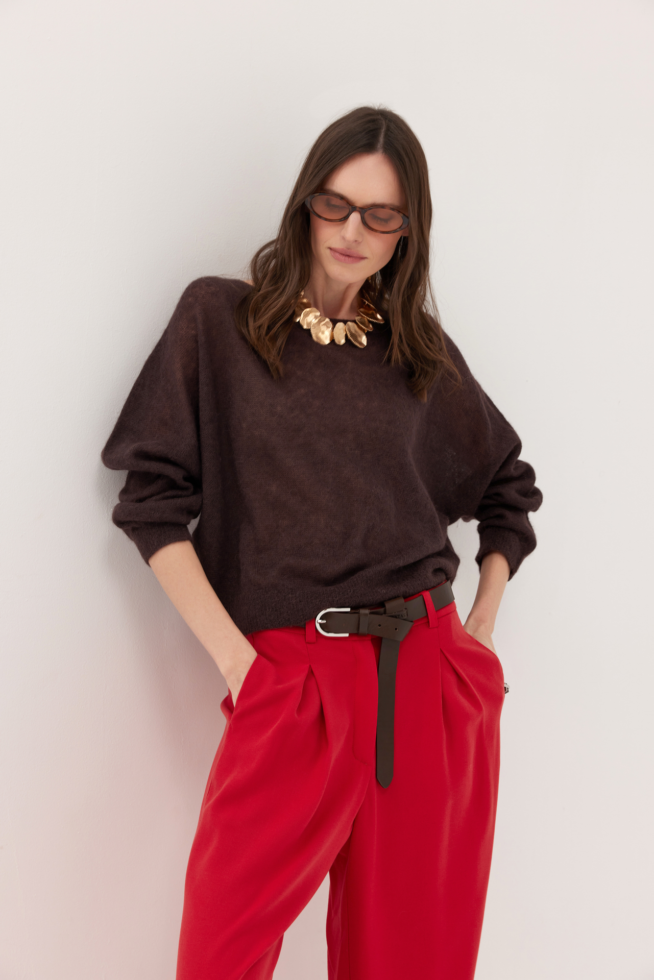 Sweter Kelly brąz