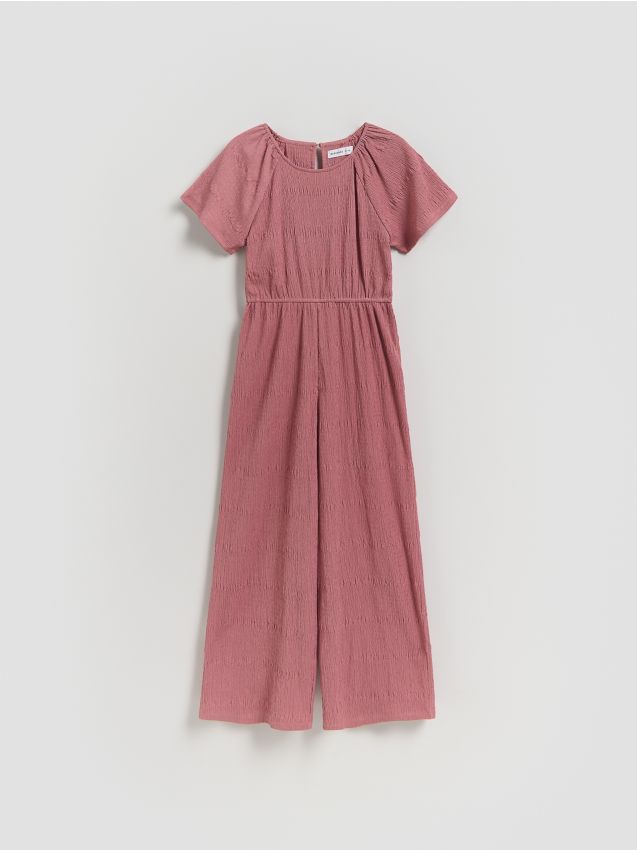 Reserved - Kombinezon z krótkim rękawem - brudny róż