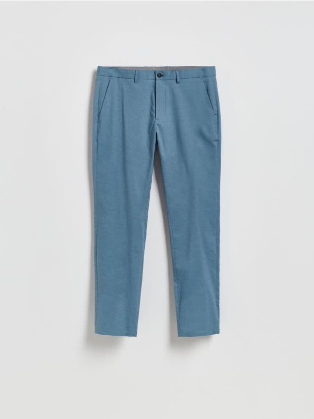 Reserved - Spodnie chino slim fit - granatowy