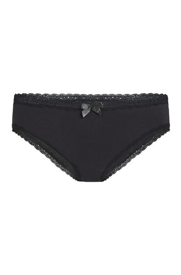 Hunkemöller Brazyliany bawełniane Georgia Czarny