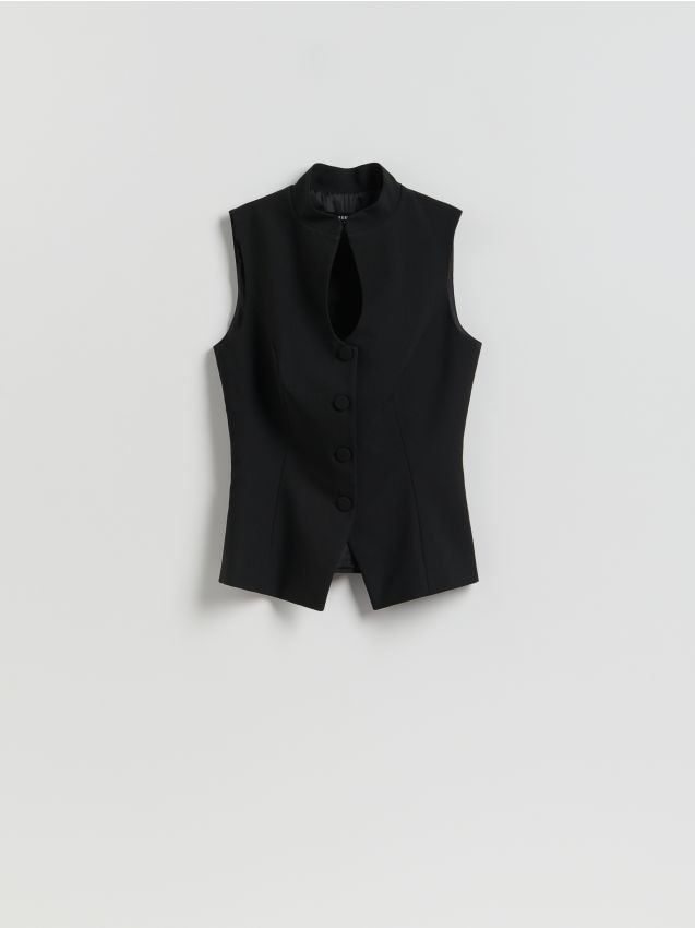 Reserved - LADIES` VEST - czarny