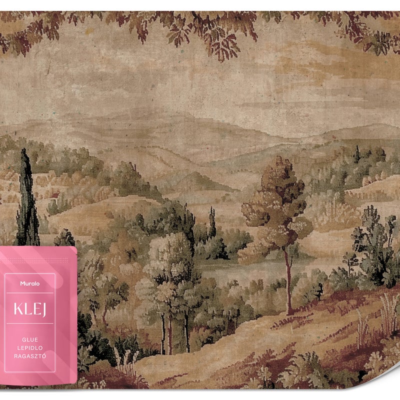 FOTOTAPETA DO SALONU ŚRÓDZIEMNOMORSKI KRAJOBRAZ ABSTRAKCJA VINTAGE 150x105