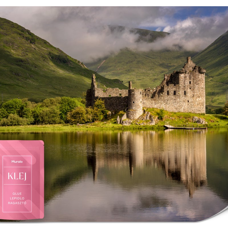 FOTOTAPETA DO SALONU BIURA WIDOK NA ZAMEK KILCHURN KRAJOBRAZ NATURA 250x175