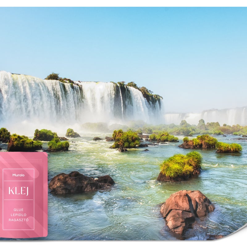 FOTOTAPETA DO JADALNI SYPIALNI WODOSPAD KASKADA PEJZAŻ KLIFY 3D 300x210