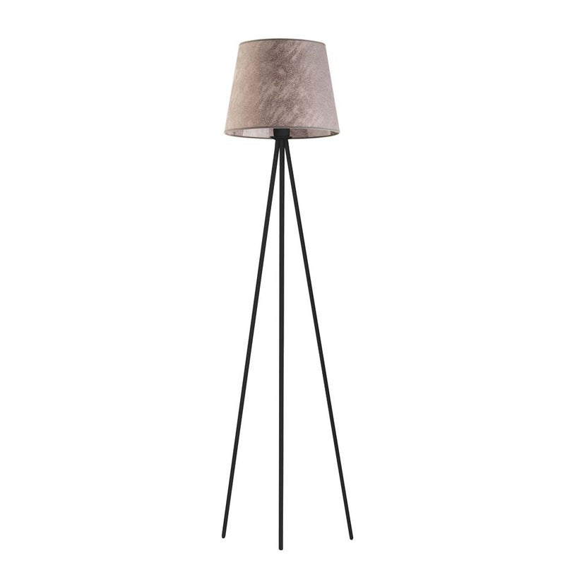 Lampa stojąca podłogowa trójnóg z abażurem stożek JOLLY