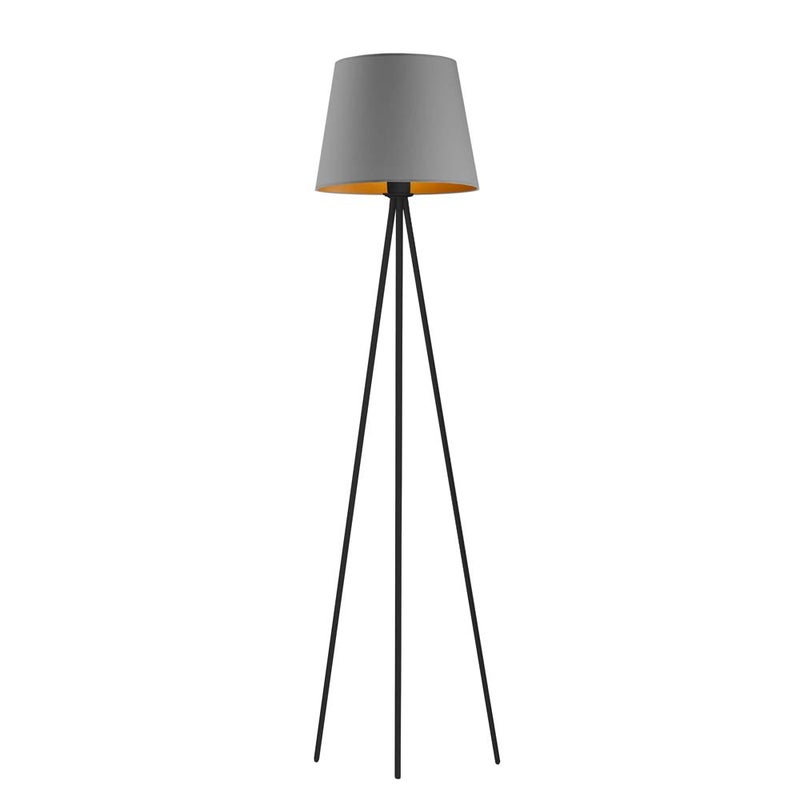 Lampa stojąca podłogowa trójnóg z abażurem stożek JOLLY
