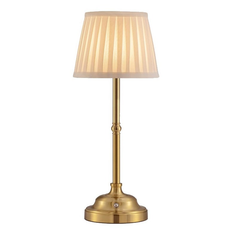 Bezprzewodowa lampa stołowa LED z funkcją ściemniania – lampka nocna w stylu retro – zasilana bateryjnie – 1200 mAh – odpowiednia do użytku wewnątrz i