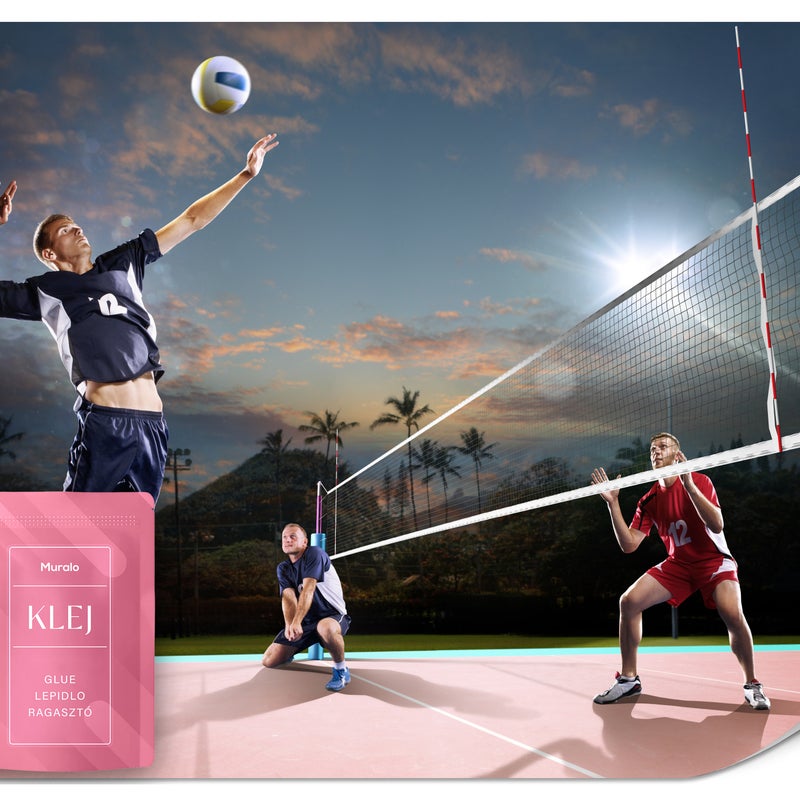 FOTOTAPETA ŚCIENNA DLA MŁODZIEŻY SIATKÓWKA PIŁKA SIATKARZE MECZ 3D 200x140