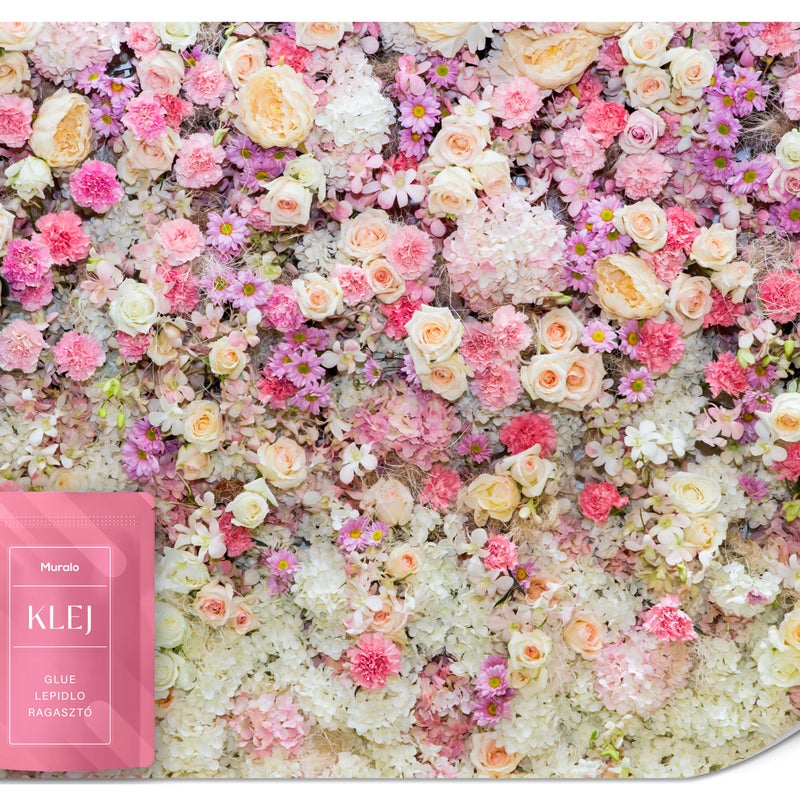 FOTOTAPETA DO SALONU SYPIALNI KWIATY RÓŻE NATURA ROŚLINY STYL BOHO 500x350