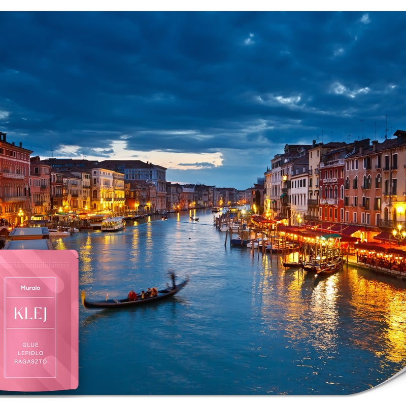 FOTOTAPETA DO SALONU KANAŁ WENECKI PANORAMA MIASTO PEJZAŻ EFEKT 3D 150x105