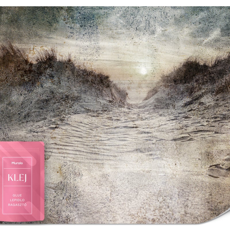 FOTOTAPETA DO SYPIALNI SALONU PLAŻA MORZE WYDMY MURAL STYL VINTAGE 150x105