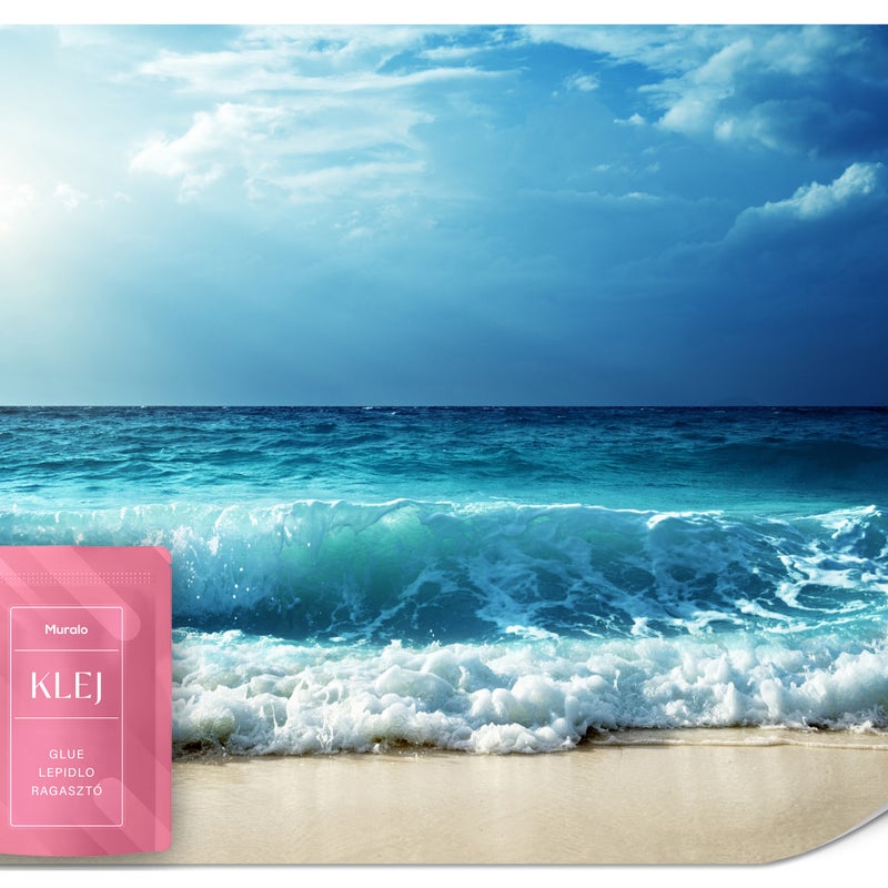 FOTOTAPETA DO SYPIALNI WZBURZONY OCEAN MORZE PLAŻA PEJZAŻ NATURA 3D 150x105