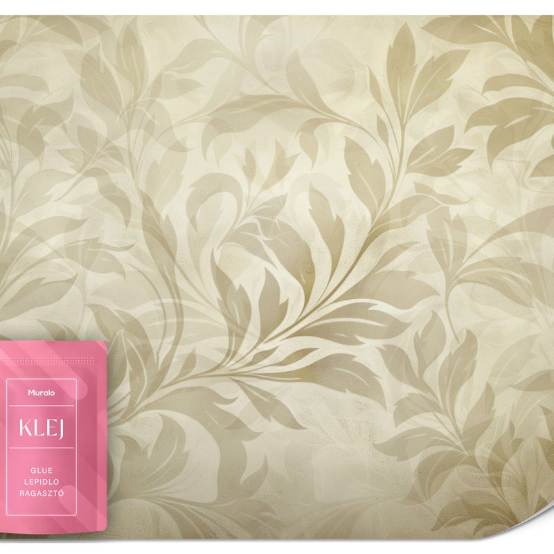 FOTOTAPETA DO SYPIALNI SALONU LISTKI PNĄCZA ABSTRAKCJA ORNAMENTY 150x105