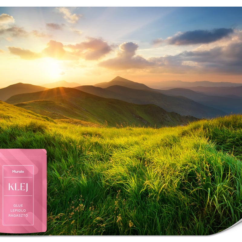 FOTOTAPETA DO SALONU SYPIALNI GÓRY WSCHÓD SŁOŃCA PEJZAŻ NATURA 3D 150x105