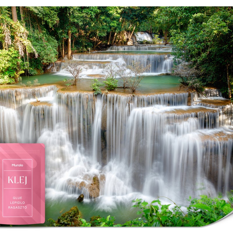 FOTOTAPETA DO SYPIALNI SALONU WODOSPAD KASKADA PEJZAŻ NATURA 3D 250x175