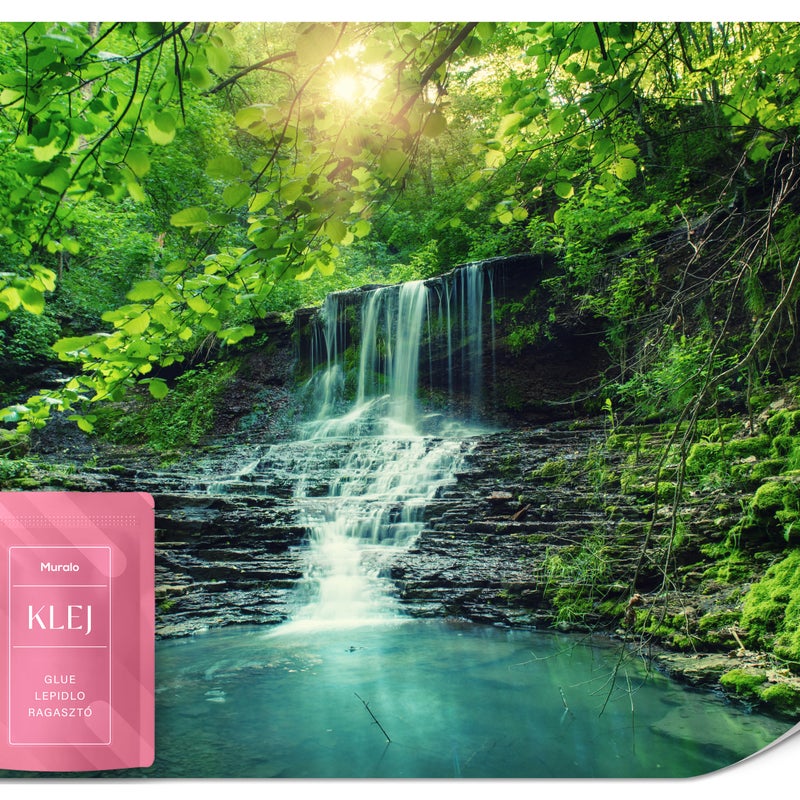 FOTOTAPETA DO SALONU SYPIALNI KRAJOBRAZ WODOSPAD KASKADA EFEKT 3D 450x315