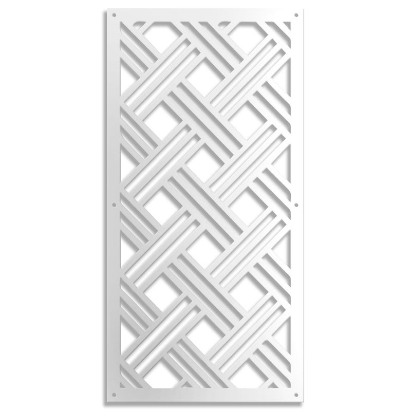 CLASSICAL D - Panel perforowany - kolor BIAŁY, wymiary parasola 47x94 cm - grubość 10 mm