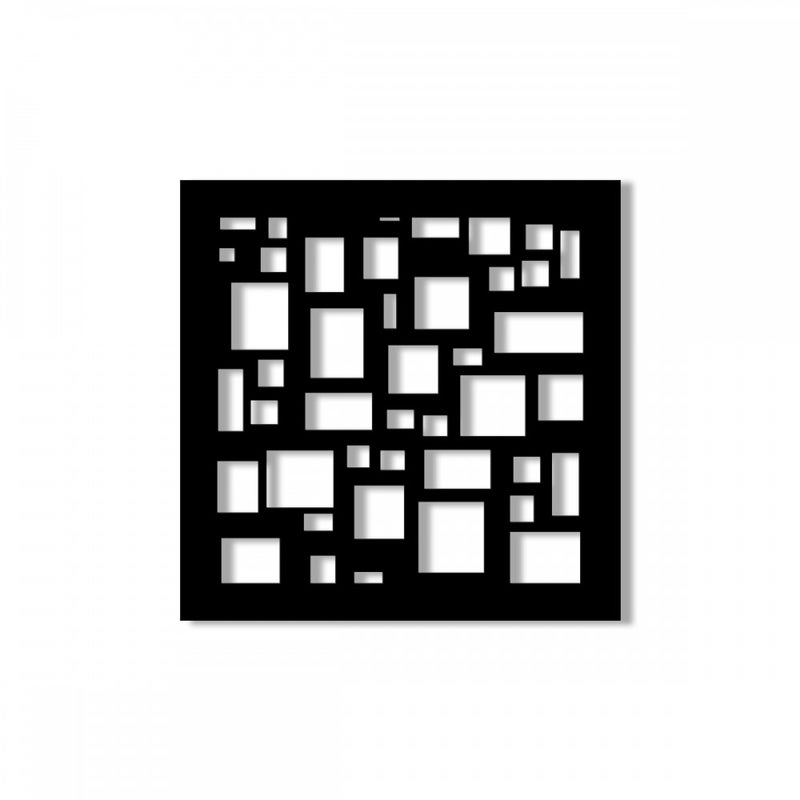 LOSOWY - Perforowany panel przeciwsłoneczny z PVC 48x48 czarny