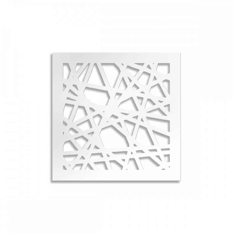 PRZEKĄTNA MAŁA - Panel perforowany - Biała osłona przeciwsłoneczna z PVC 98x98 cm Grubość 1 cm