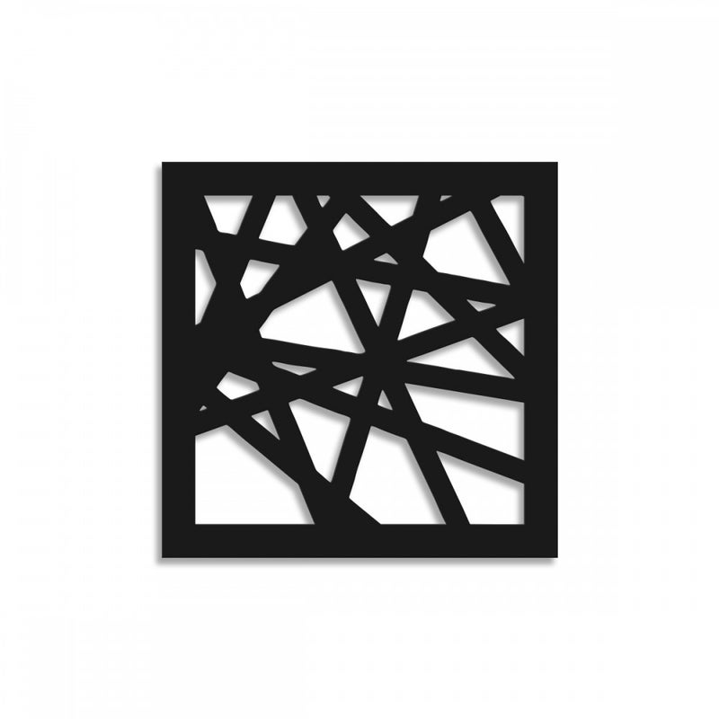 DIAGONAL MEDIUM - Panel PCV perforowany - Czarny Parasol przeciwsłoneczny 73x73 cm Grubość 1 cm