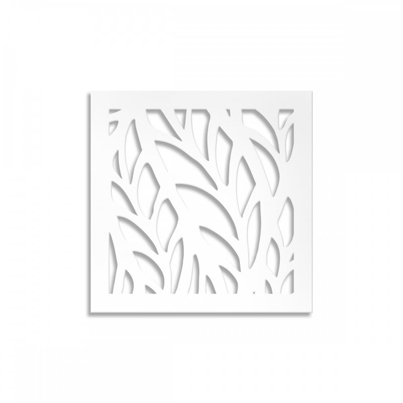 ALGA - Panel PCV perforowany - Biały DASZEK PRZECIWSŁONECZNY 98x98 cm Grubość 1 cm