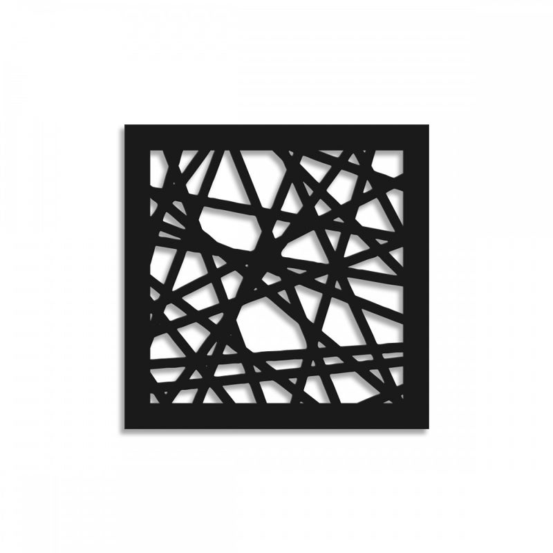 PRZEKĄTNA MAŁA - Panel perforowany z PVC - Czarny Parasol przeciwsłoneczny 73x73 cm Grubość 1 cm