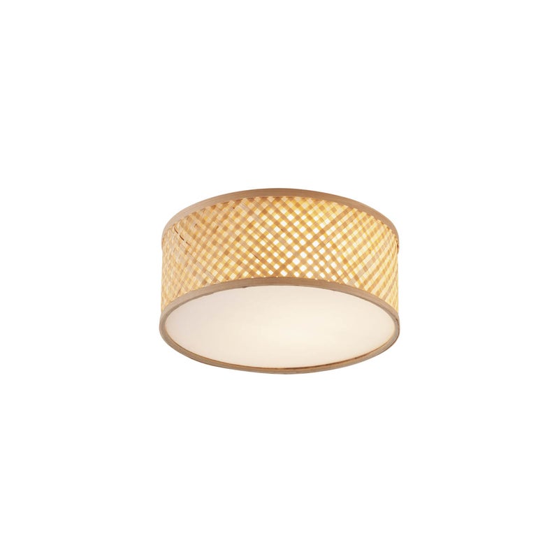 Orientalna bambusowa lampa sufitowa naturalna 30cm - Tremmo