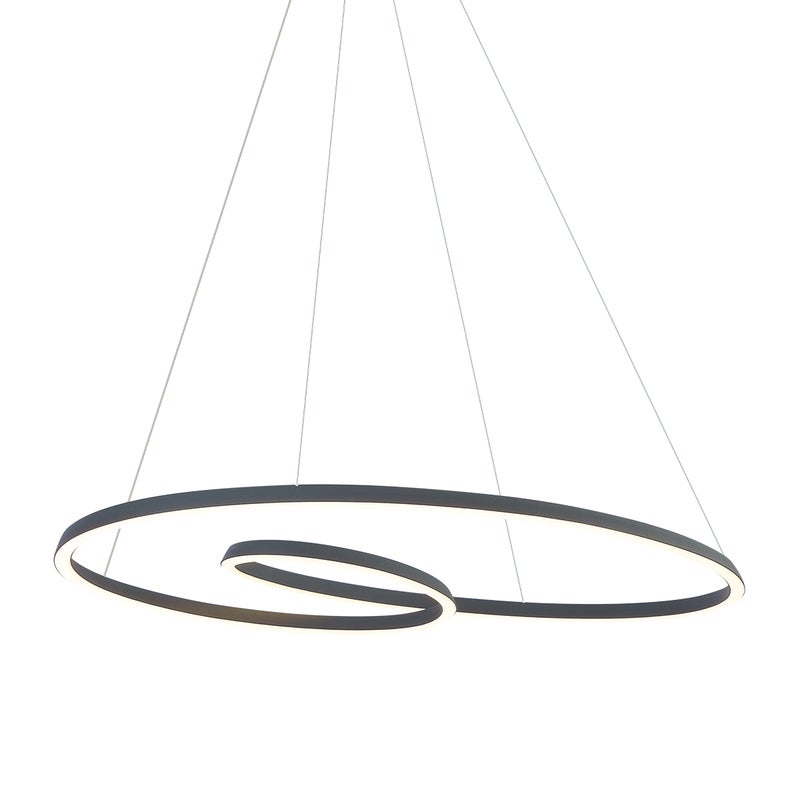 Skandynawska lampa wisząca czarna 110 cm z LED z 3-stopniową regulacją ściemniania - Circuit