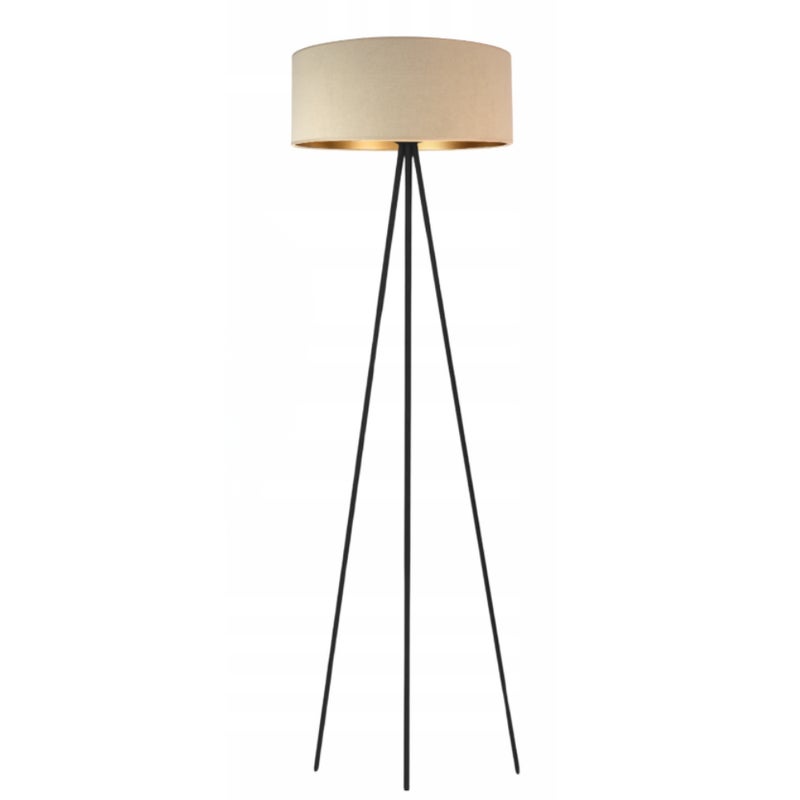 Lampa stojąca podłogowa trójnóg z abażurem walec 40cm JOLLY