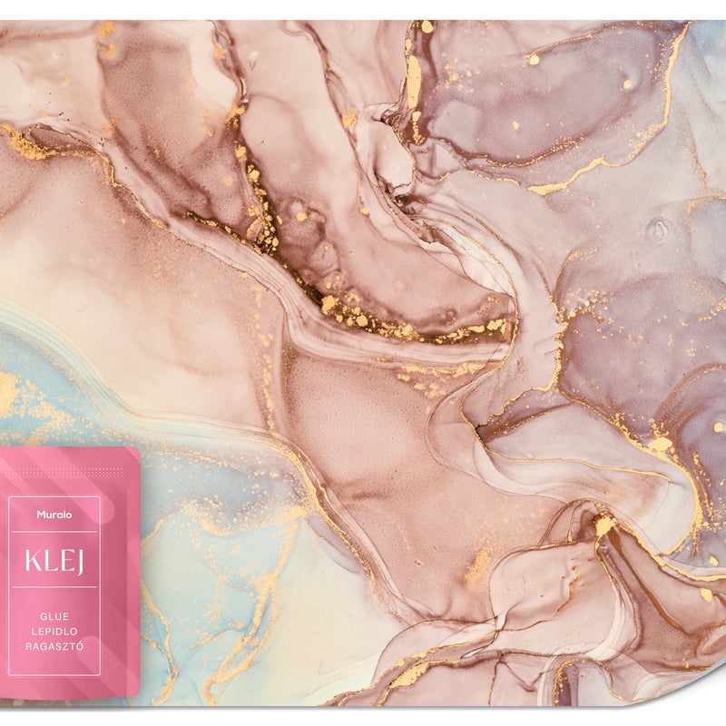 FOTOTAPETA DO SALONU SYPIALNI RÓŻOWY MARMUR ABSTRAKCJA STYL GLAMOUR 100x70