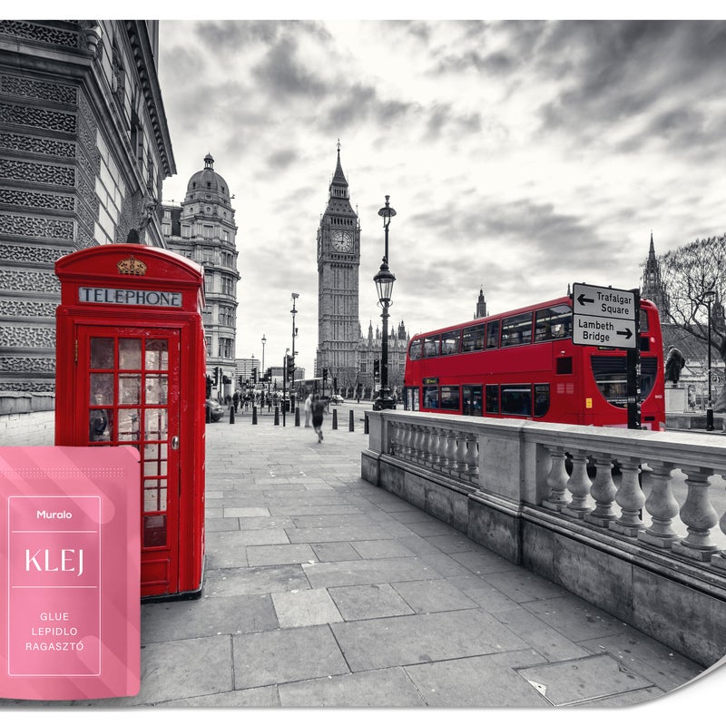 FOTOTAPETA DO BIURA SALONU LONDYN BUDKA TELEFONICZNA BIG BEN MIASTO 100x70