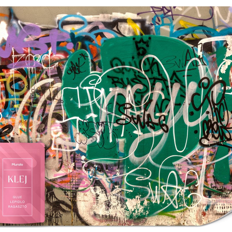 FOTOTAPETA DLA MŁODZIEŻY GRAFFITI ABSTRAKCJA MURAL TAPETA ŚCIENNA 400x280